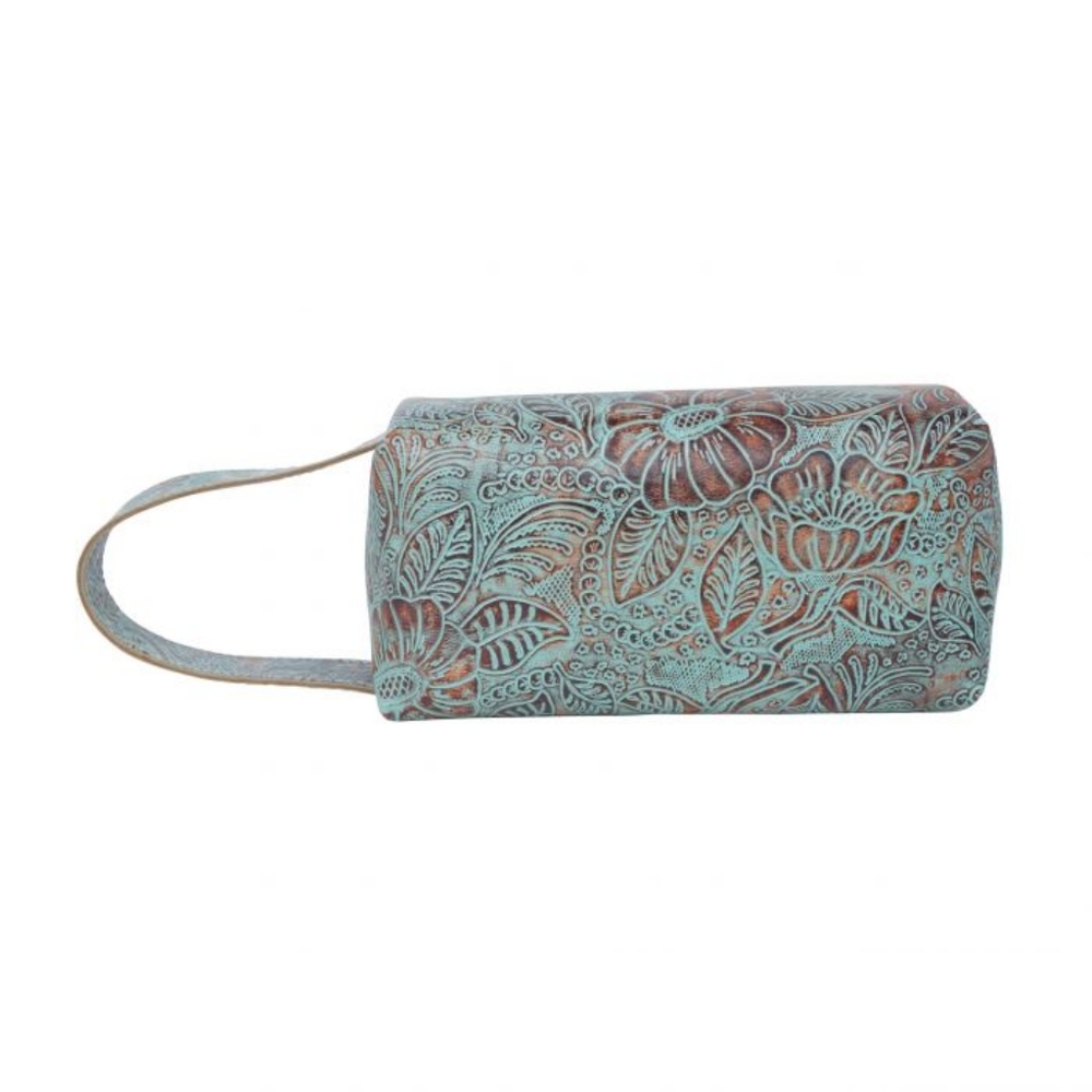 💥LAST ONE💥Myra Blue Canopy leather cosmetic bag - Picture 2 of 6